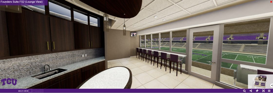 Texas Christian University FB Seats3D - 360 3D Pano