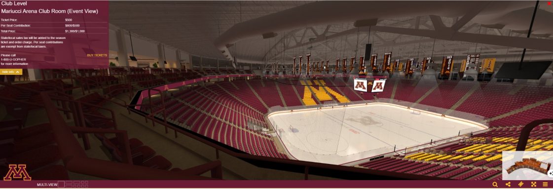 University of Minnesota Hockey Seats3D - 360 3D Pano