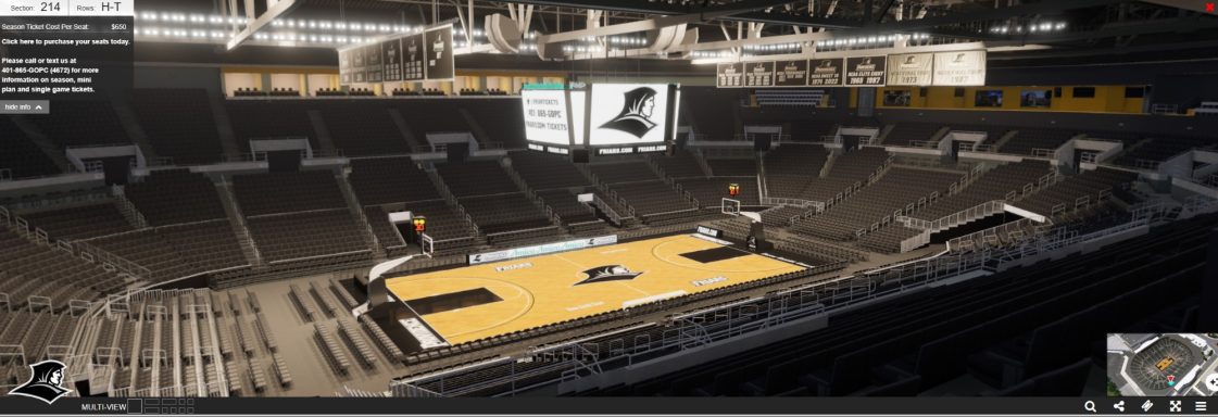 Providence College BKB Seats3D - 360 3D Pano