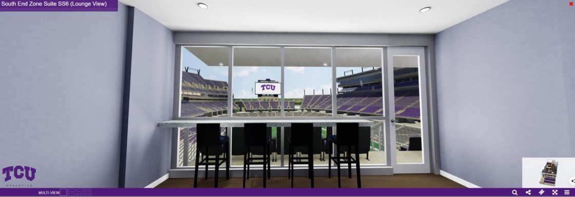 Texas Christian University FB Seats3D - 360 3D Pano