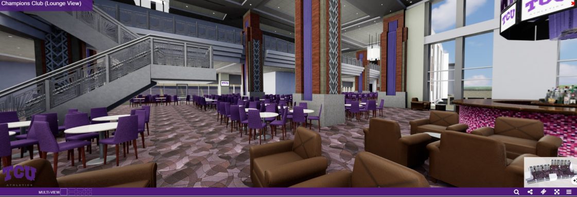 Texas Christian University FB Seats3D - 360 3D Pano